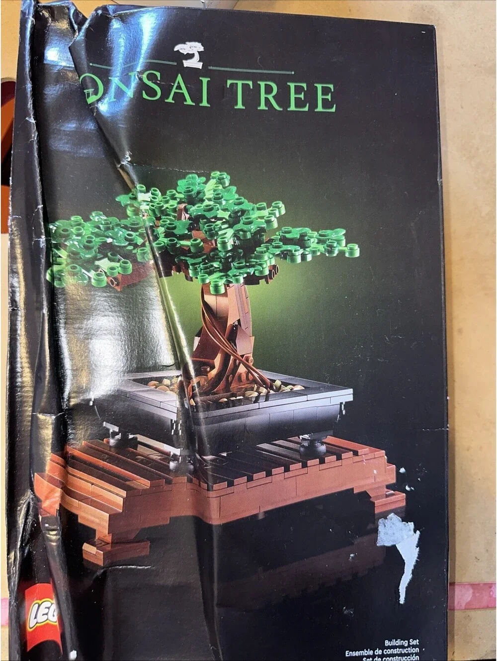 LEGO Bonsai Tree 10281 Building Kit 878 Pieces New Sealed Shipping Damage Box